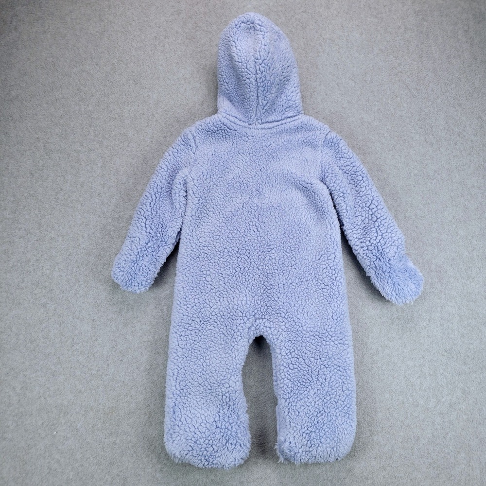 Nike Sherpa Fleece Hooded Coverall Kids 9M Light Purple Bunting Suit L638-U8K - Picture 3 of 11
